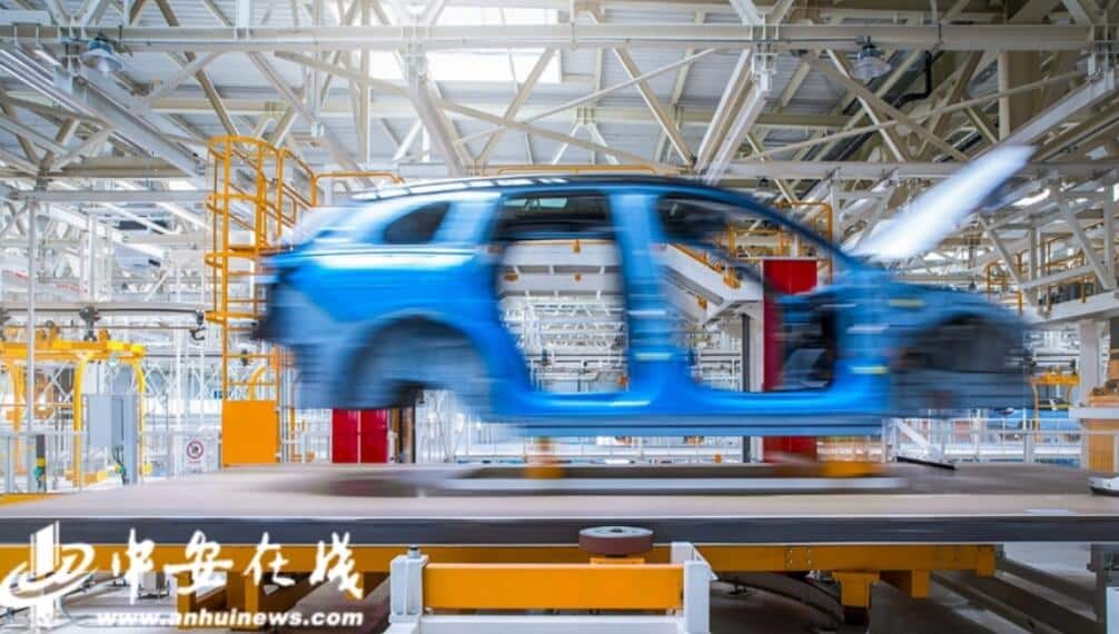 Nio's factory boasts up to 97.5% automation rate