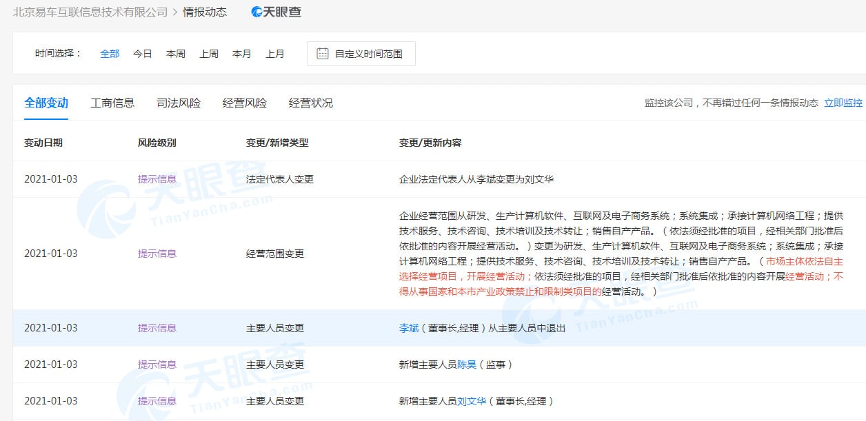 Nio founder William Li withdraws as legal representative of Bitauto affiliated company