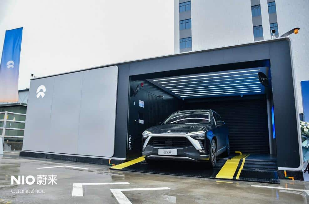 Nio's first second-gen battery swap station in Guangzhou goes live; delivery in Shanghai reaches 20,000 units