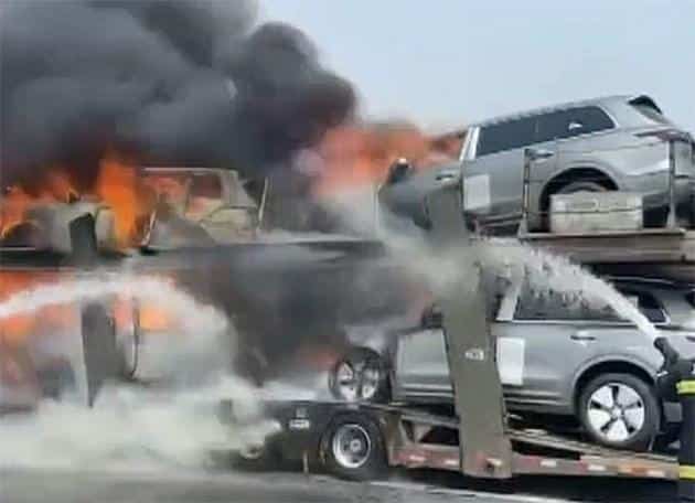 8 of Li Auto's yet-to-be-released new Li ONEs reportedly burned in transit