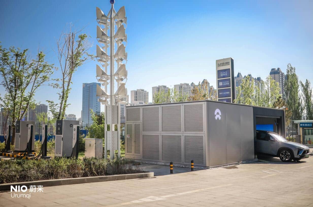 Nio's first battery swap station in Xinjiang goes live as EV maker begins to implement Power North plan