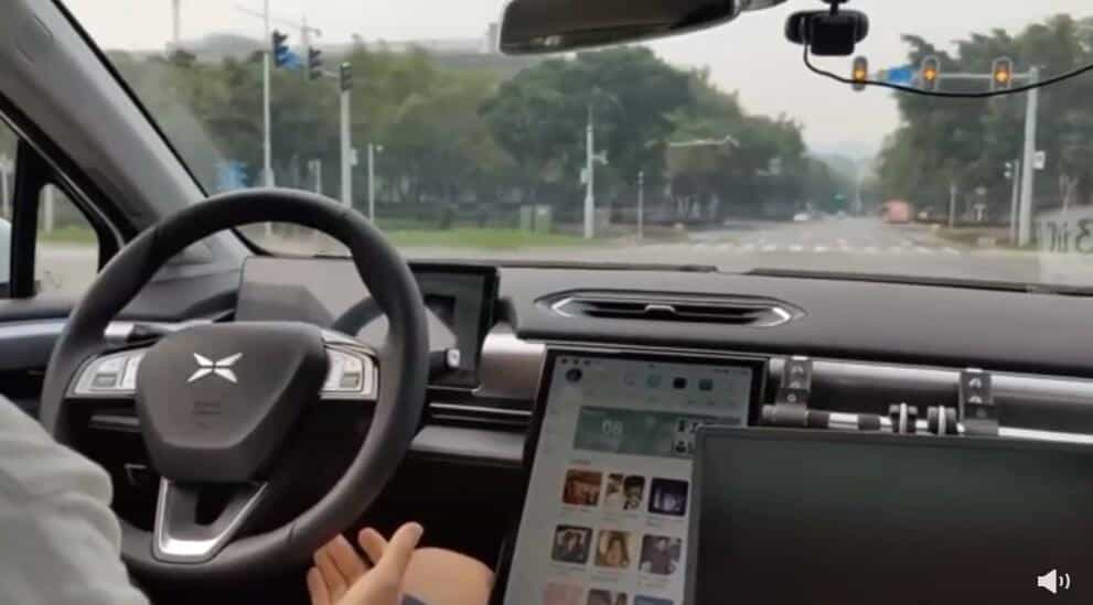 Video shows Xpeng testing P5's self-driving capabilities on city roads