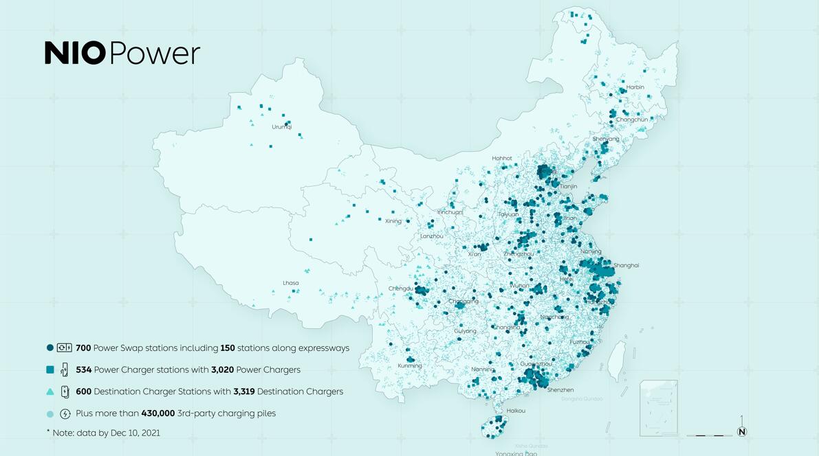 Nio reaches 700 swap stations goal ahead of schedule