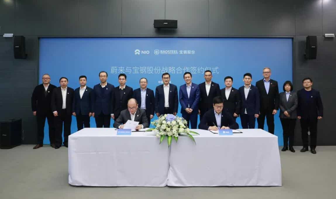 Nio enters into strategic partnership with steel producer Baosteel
