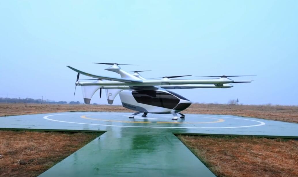 Chinese startup Autoflight realizes its eVTOL's transition from helicopter to airliner mode during flight