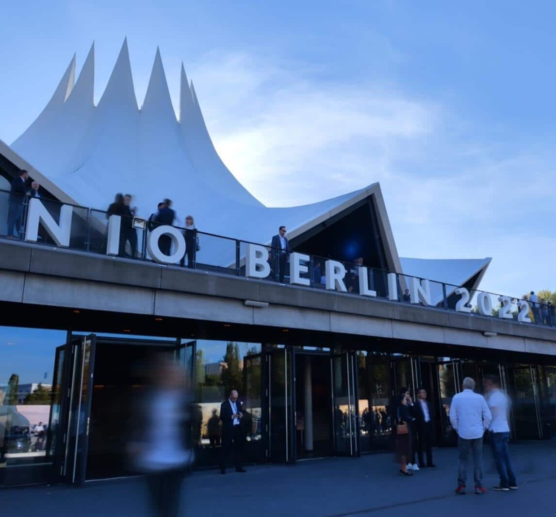 Nio president shares images from Nio Berlin 2022 as event about to begin