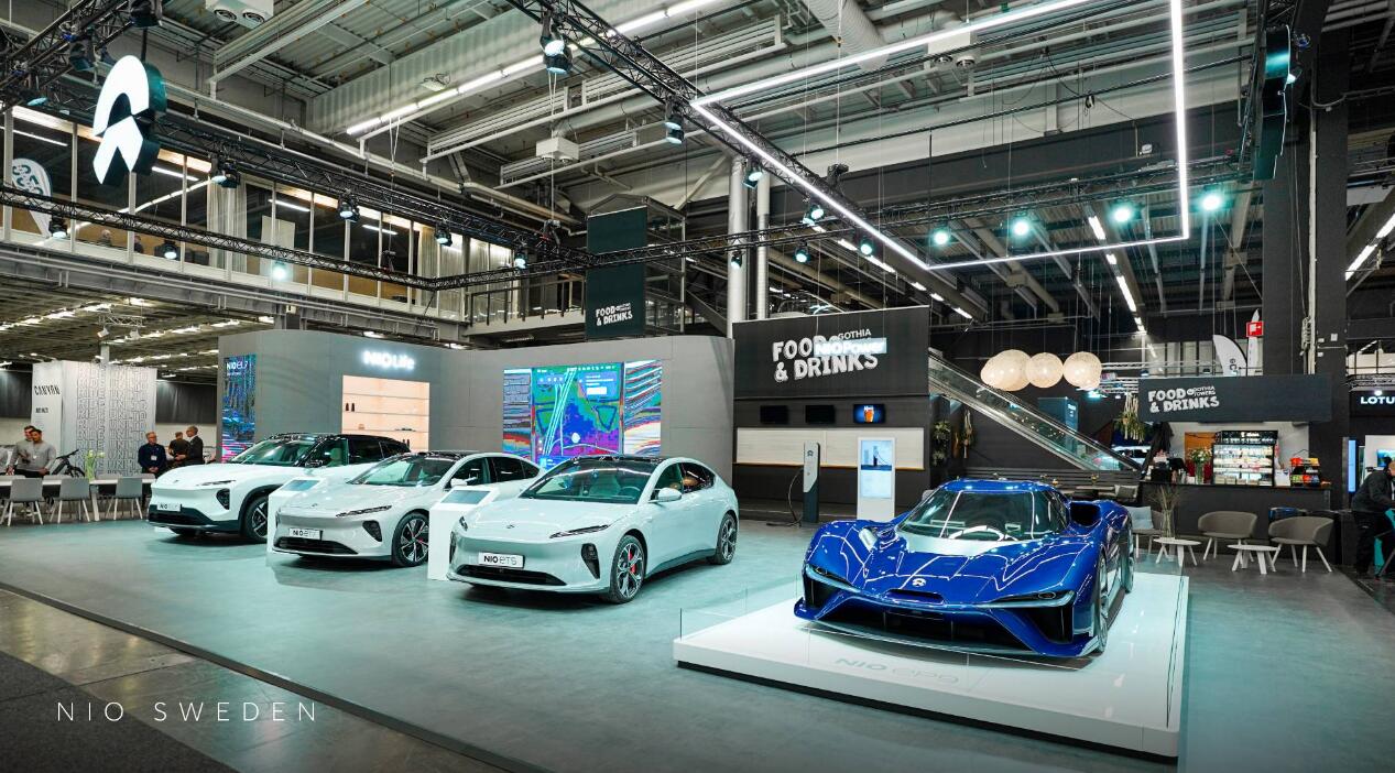 Nio showcases ET7, EL7, ET5, EP9 at Swedish EV show