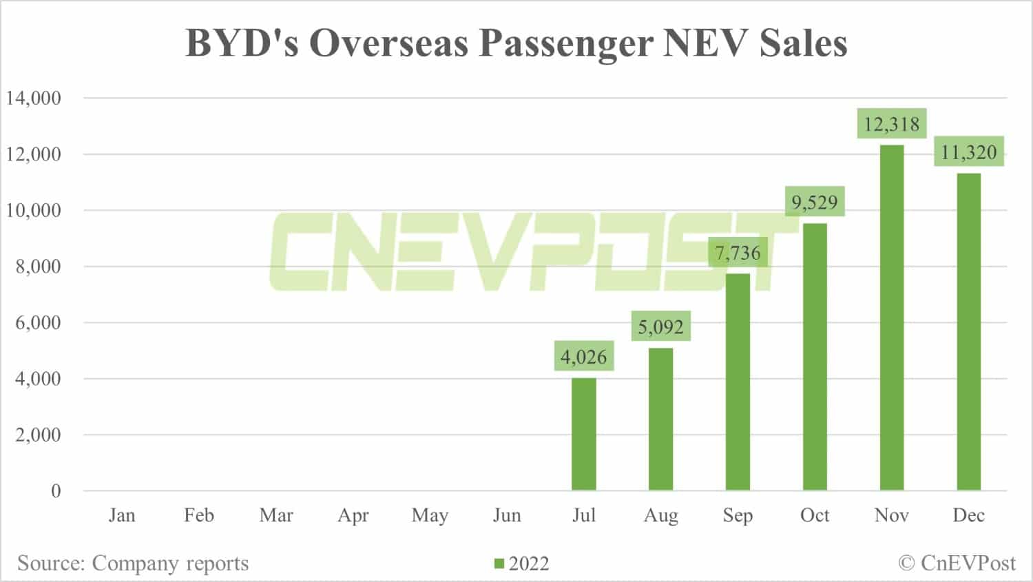 BYD sells 235,197 NEVs in Dec, up 2% from Nov
