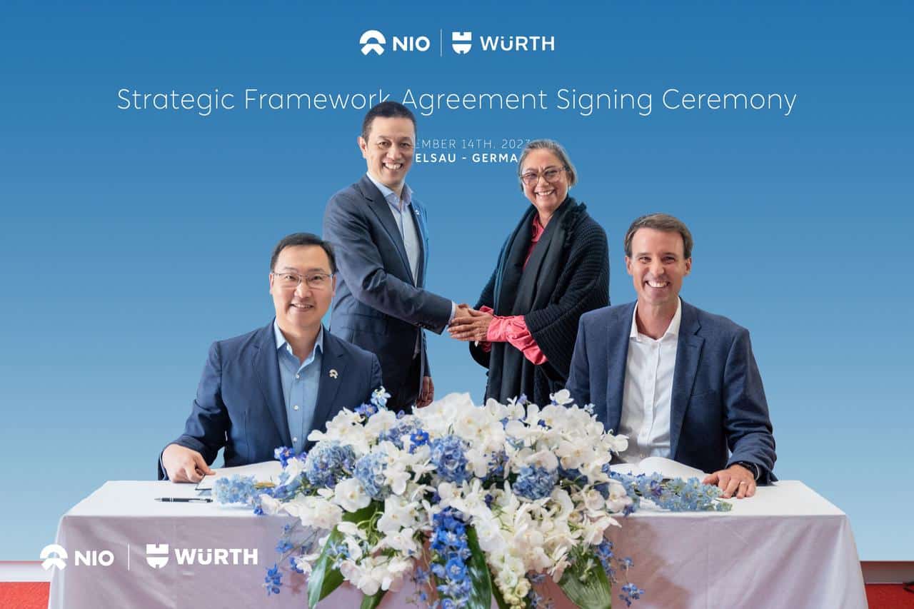 Nio signs strategic cooperation deal with German firm Würth