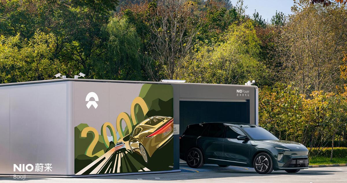 Nio reaches 2,000 swap stations in China