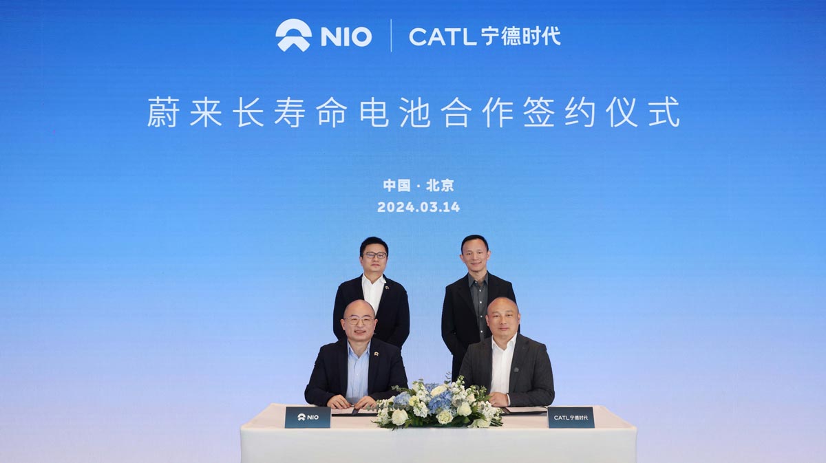 Nio signs deal with CATL to jointly develop long-life batteries