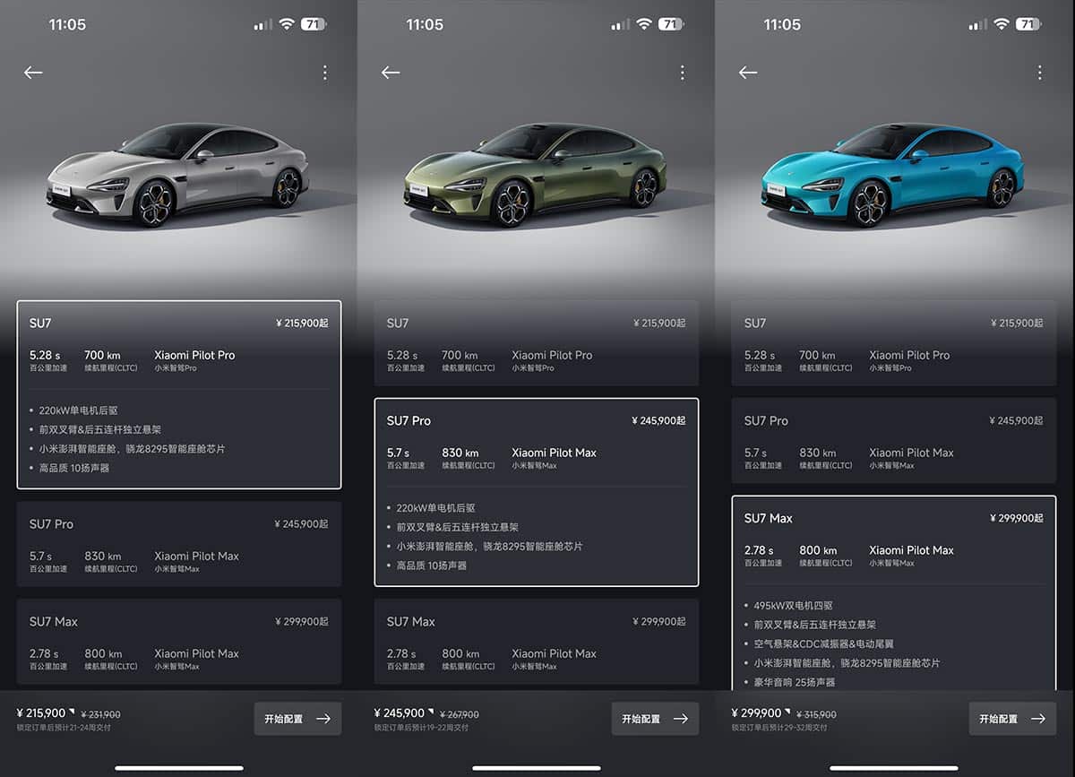 Xiaomi has reportedly secured 40,000 locked-in orders for SU7