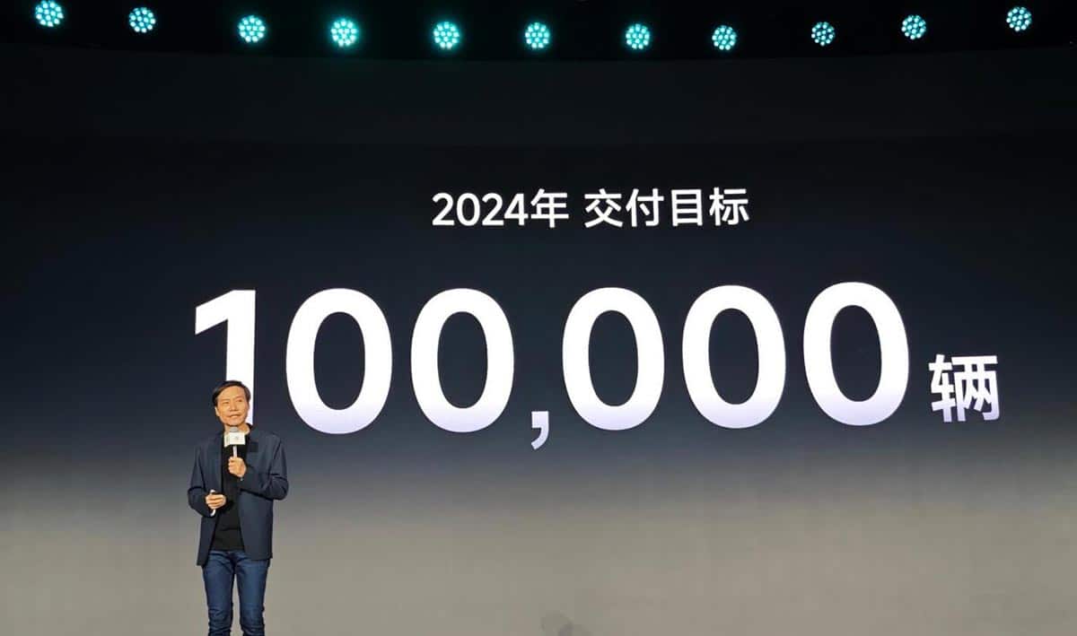 Xiaomi aims to deliver 100,000 SU7 EVs this year