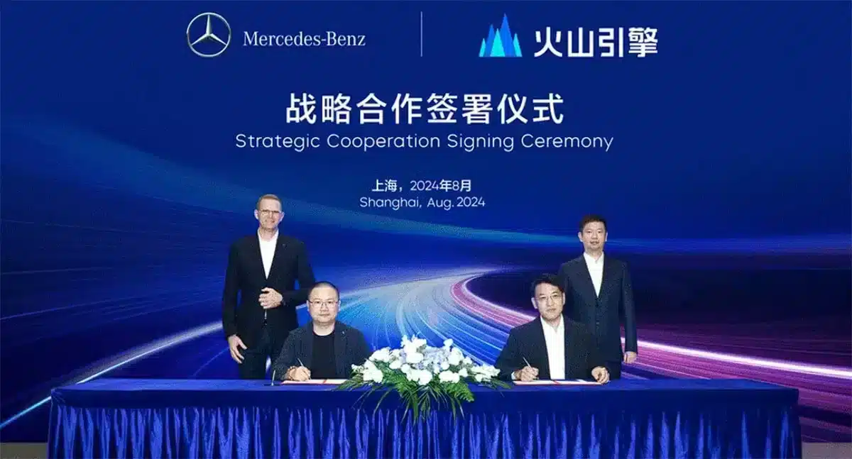 Mercedes partners with ByteDance's Volcano Engine to bring AI capabilities to cockpit