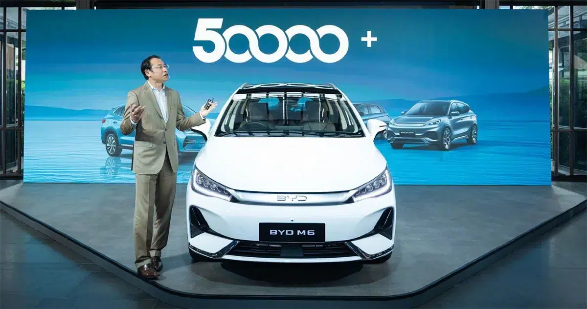 BYD launches M6 electric MPV in Thailand