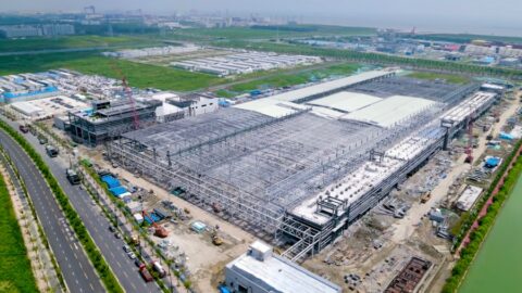 Tesla Megafactory in Shanghai nears completion after 7 months of construction