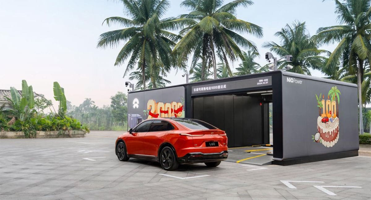 Nio exceeds 2,900 swap stations in China, with 1,000 available to Onvo