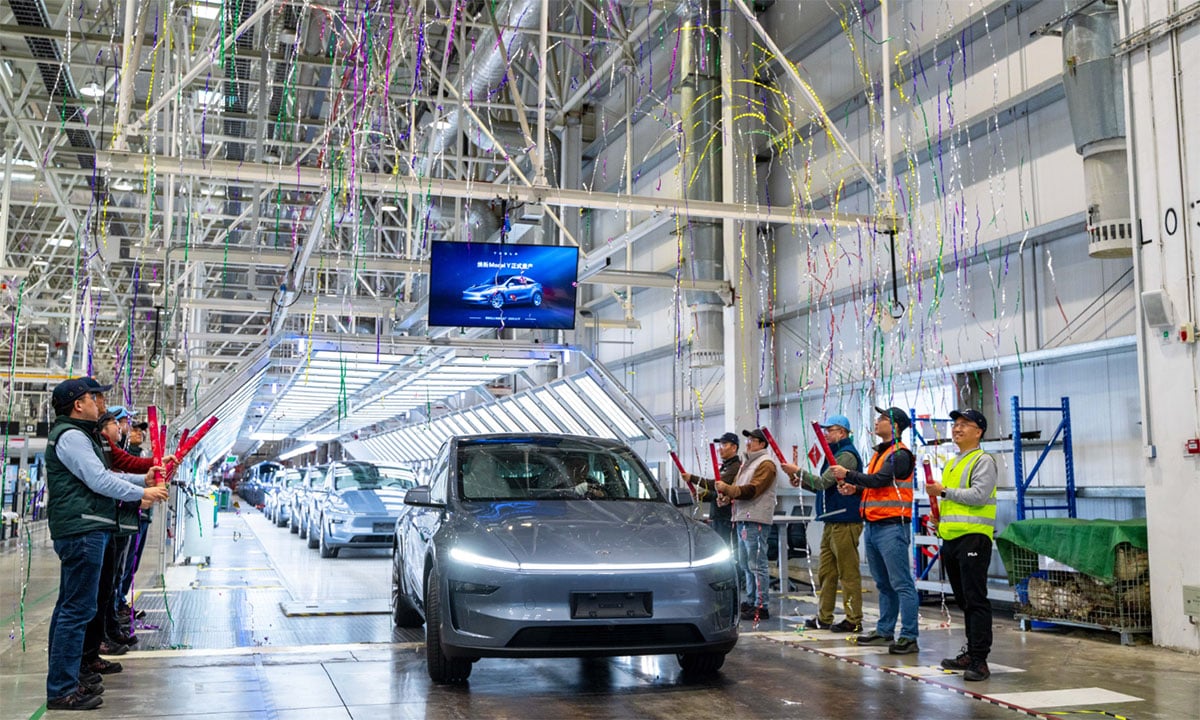 Tesla officially begins production of facelifted Model Y at Shanghai plant