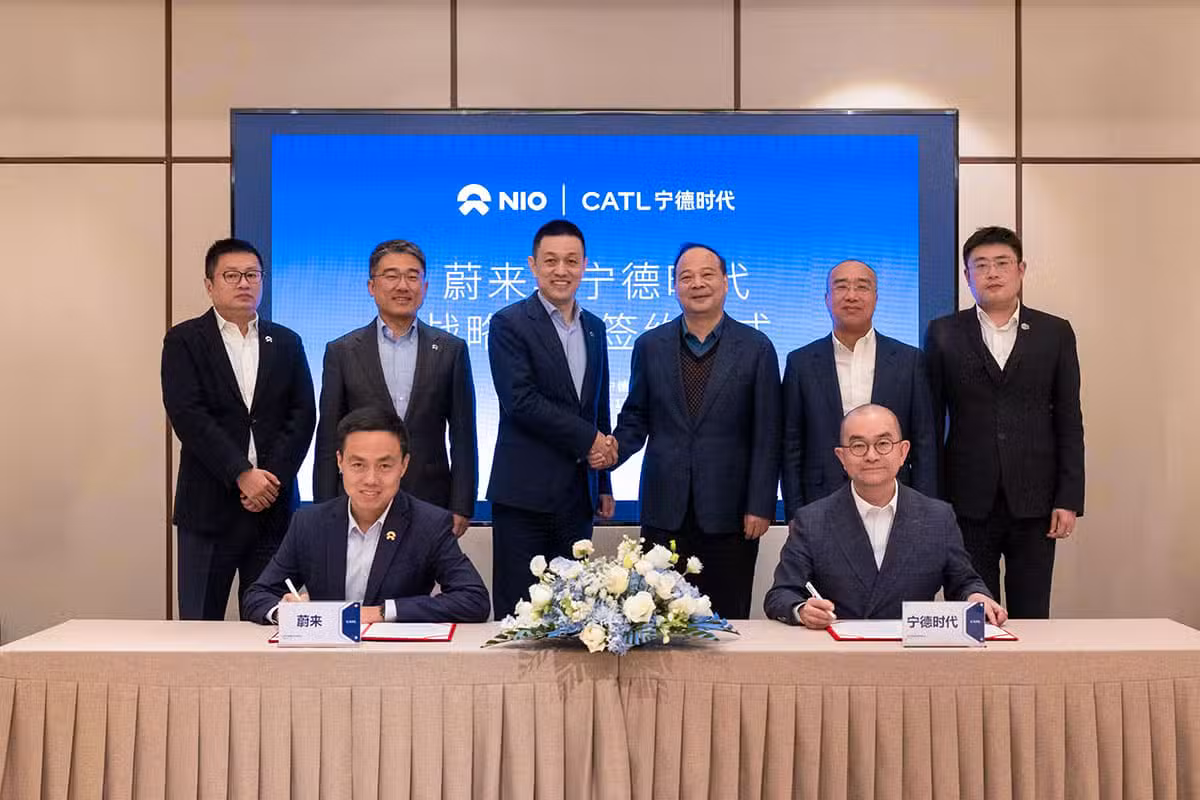 Nio partners with CATL to create world's largest battery swap network