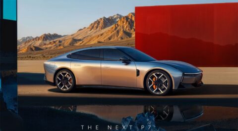 Xpeng names new coupe sedan as new P7, shares 1st official images