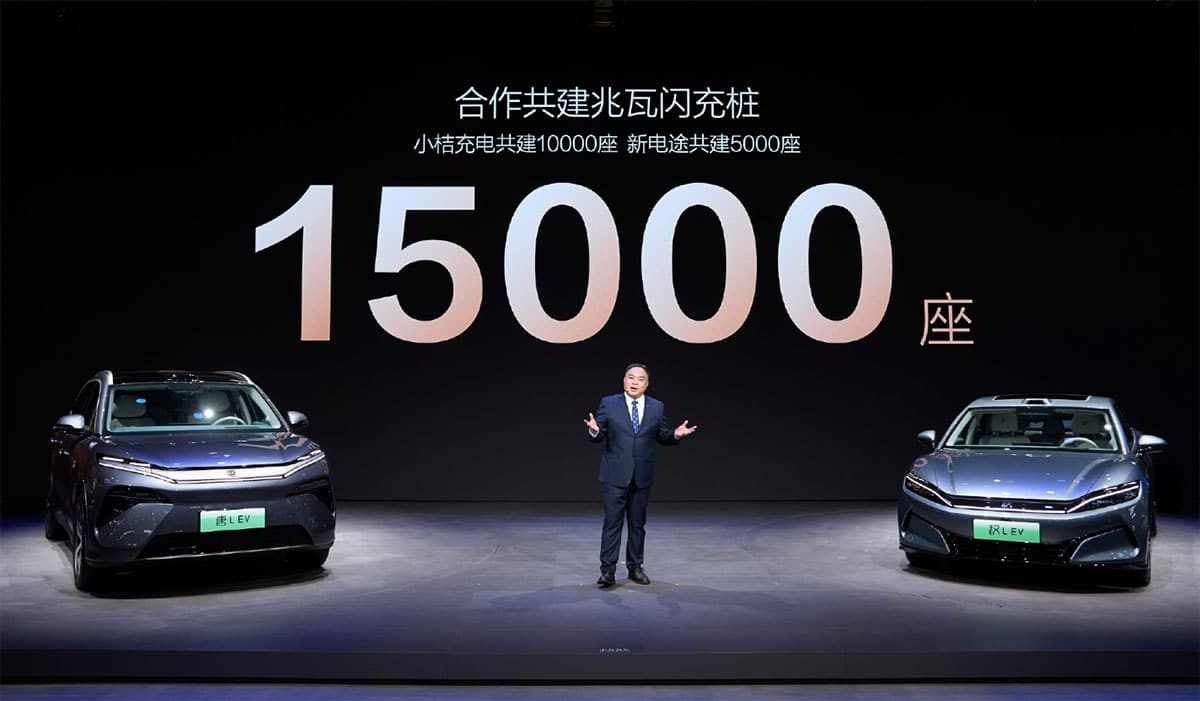 BYD to build 15,000 1-MW ultra-fast chargers with partners