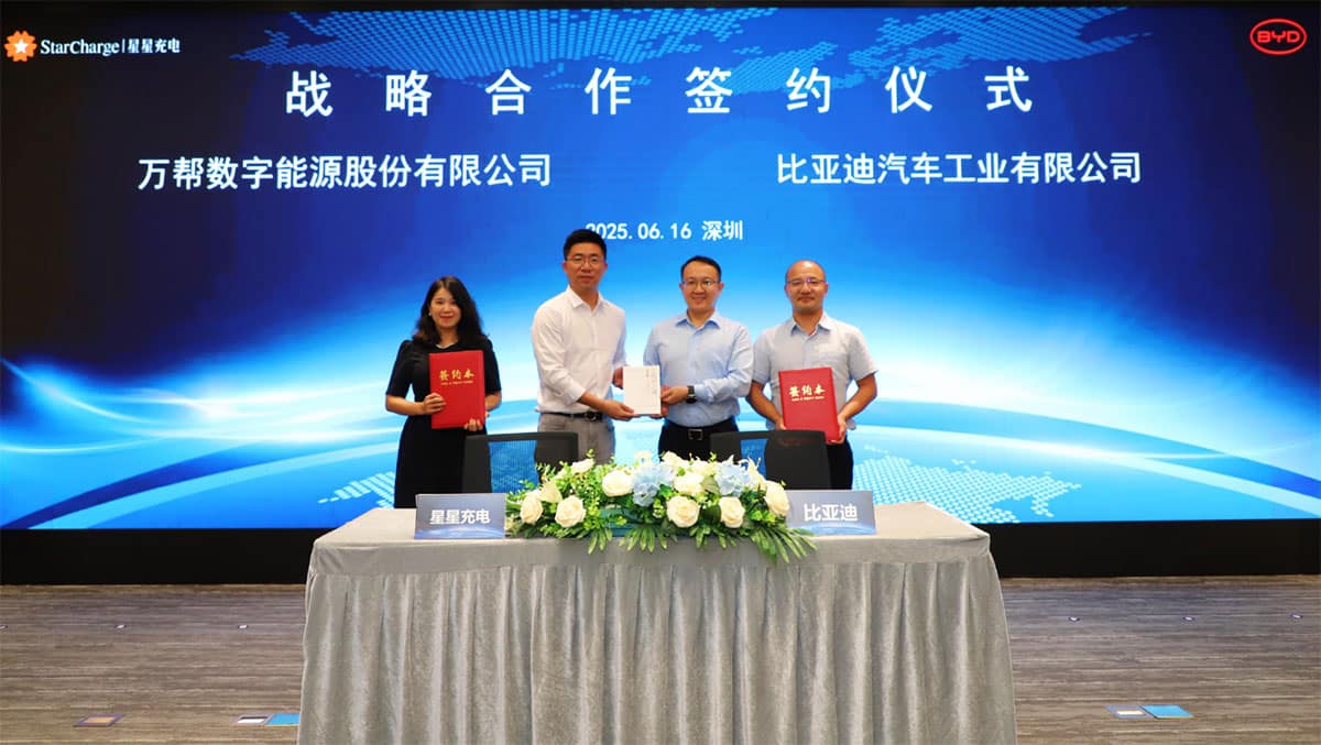 BYD partners with China's top 2 EV charger operators to build 1-MW ultra-fast chargers