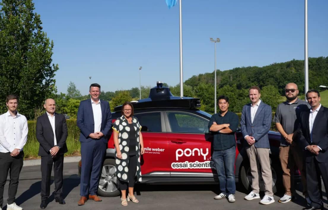 Pony AI begins robotaxi road tests in Luxembourg