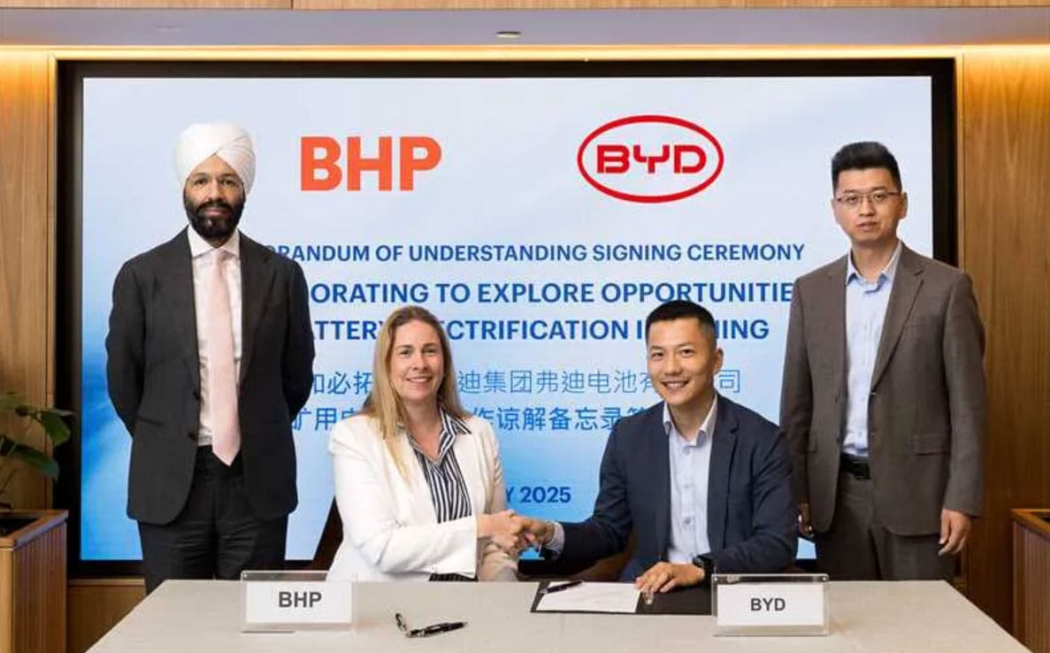 BYD, CATL partner with BHP to electrify mining operations