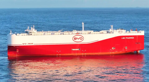 BYD's 8th car carrier enters service