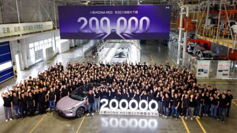 Xpeng's best-selling Mona M03 reaches 200,000th production milestone