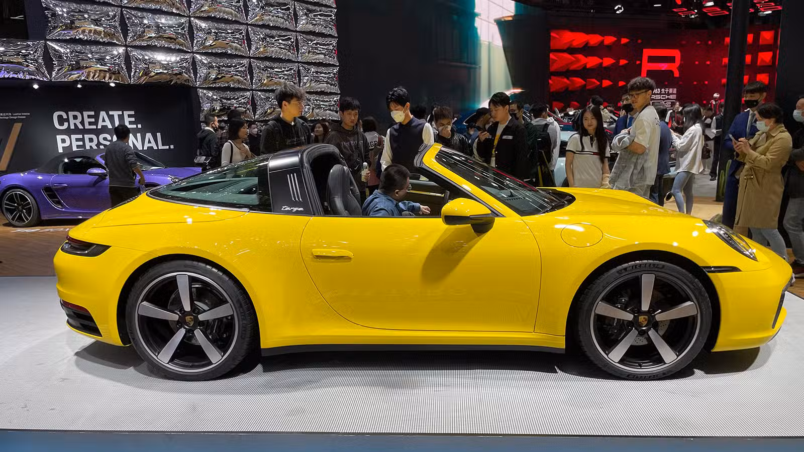 File photo shows a Porsche convertible.