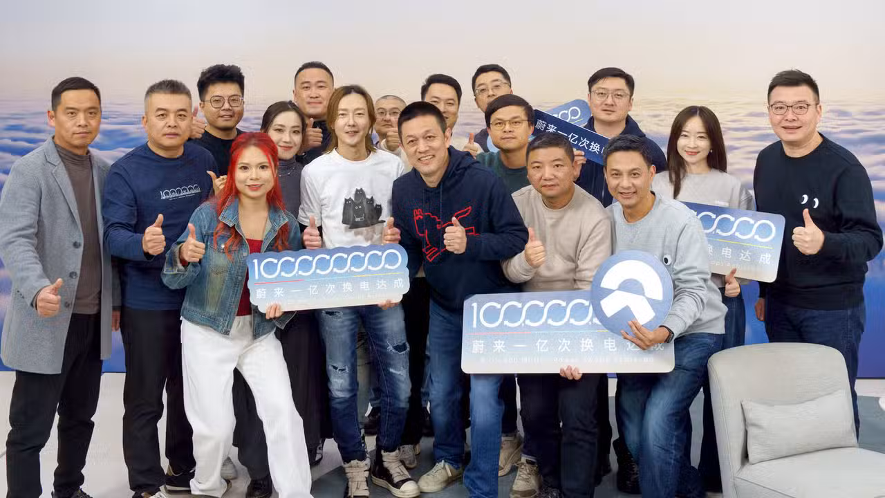 Nio reaches milestone of 100 million battery swap services